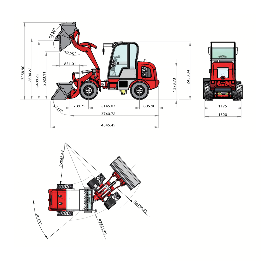 Mini Krautuvas WOLF-780T