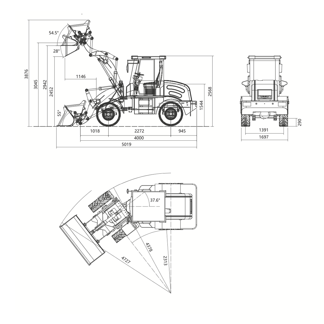 Mini Krautuvas Wolf-WL150